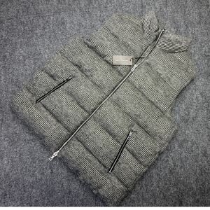 Michael Kors Mens XXL Prince of Wales Plaid Quilted Vest Wool Blend NWT